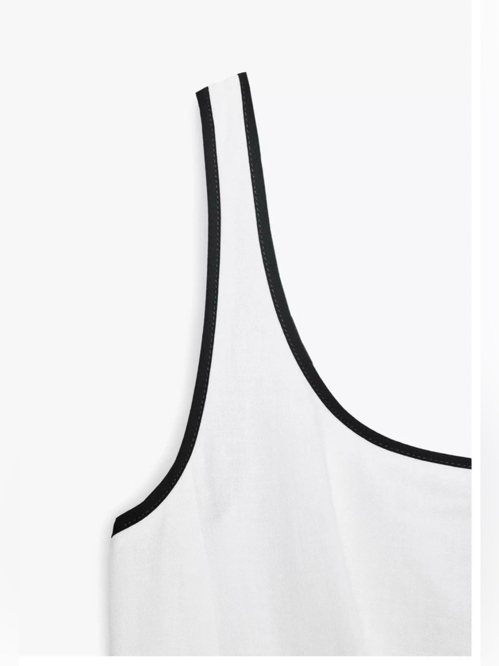 WOMAN FW25 CONTRAST TRIM MIDI DRESS OYSTER WHITE |